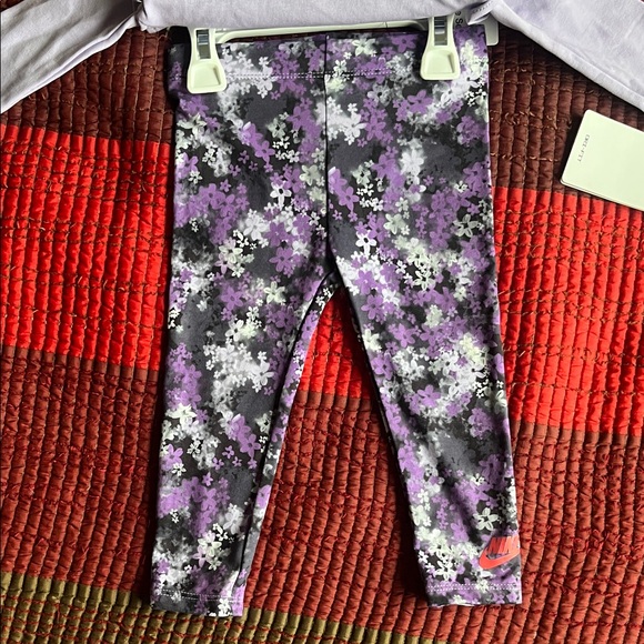 Nike Dri-Fit Purple Bodysuit and Pant Set - Picture 3 of 7